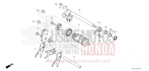 BARILLET DE SELECTION XL750S de 2025